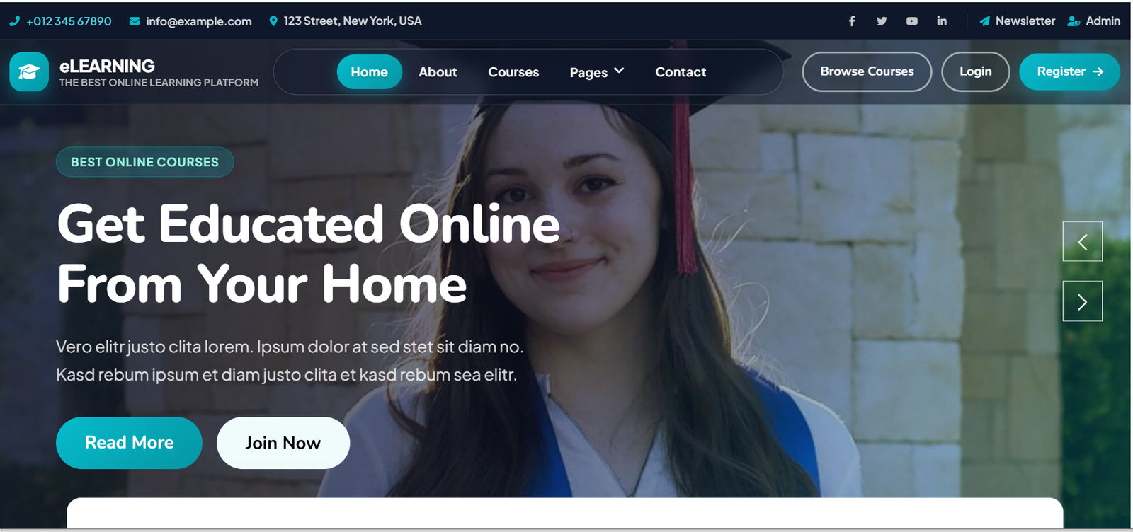 Online courses system
